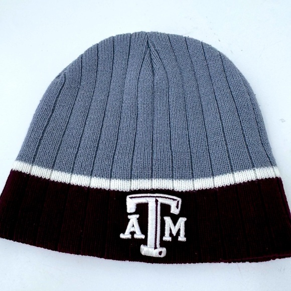 Texas A&M Aggies Gray and Maroon Knit Beanie - Picture 1 of 7